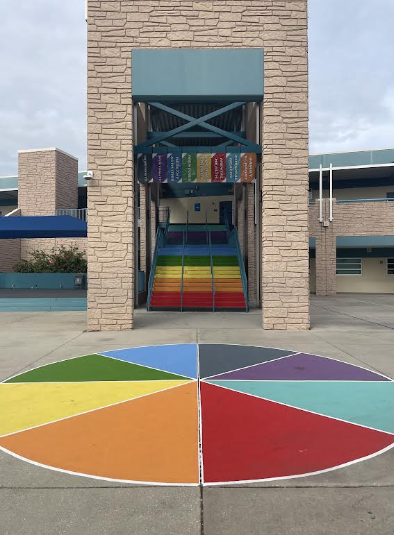 Sharks Staircase Gets a New Paintjob